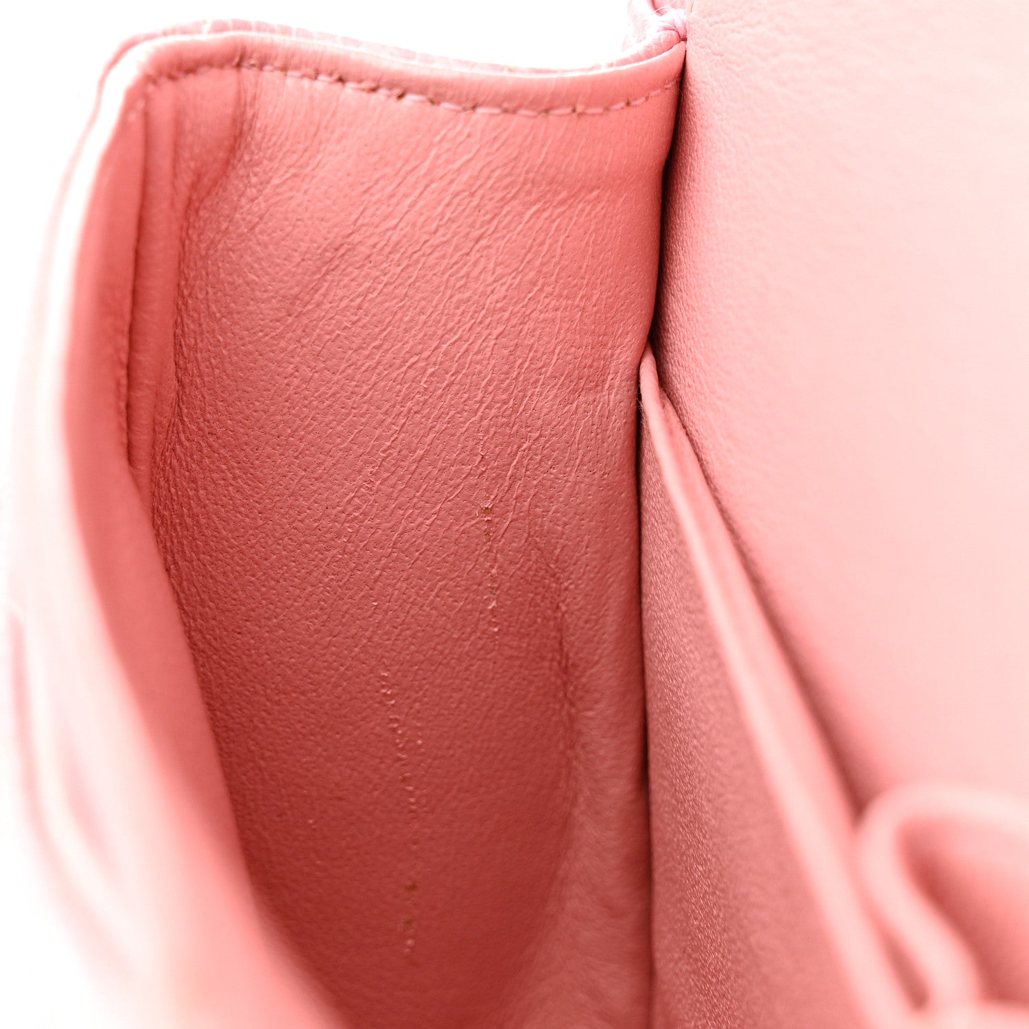 Caviar Quilted Medium Double Flap Light Pink