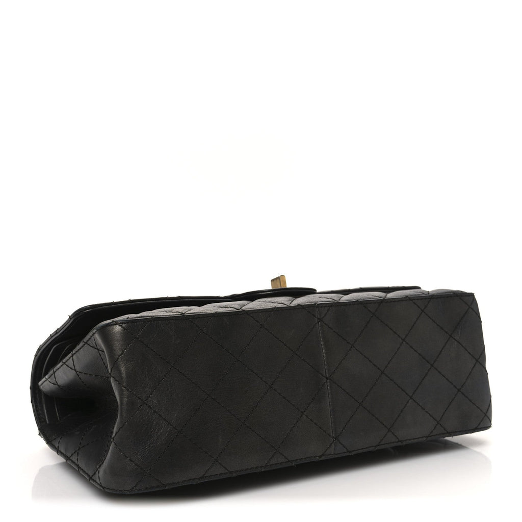 Metallic Calfskin Quilted 2.55 Reissue 226 Flap Charcoal