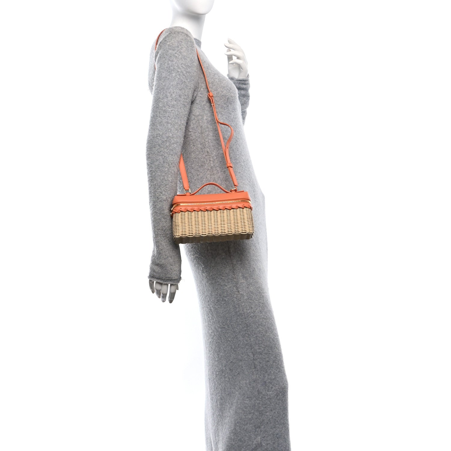 Wicker Calfskin L19 Extra Pocket Pouch Sun Kissed