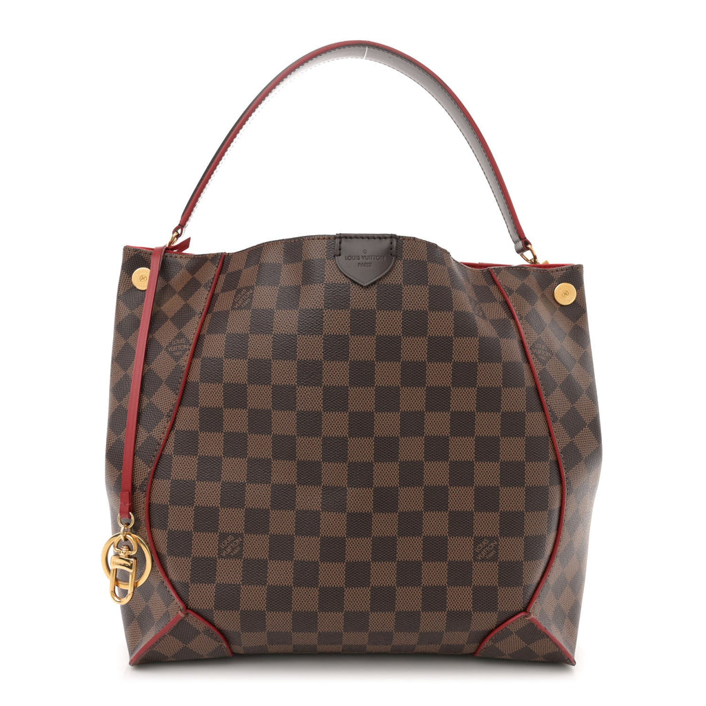 Damier Ebene Caissa Hobo Cherry