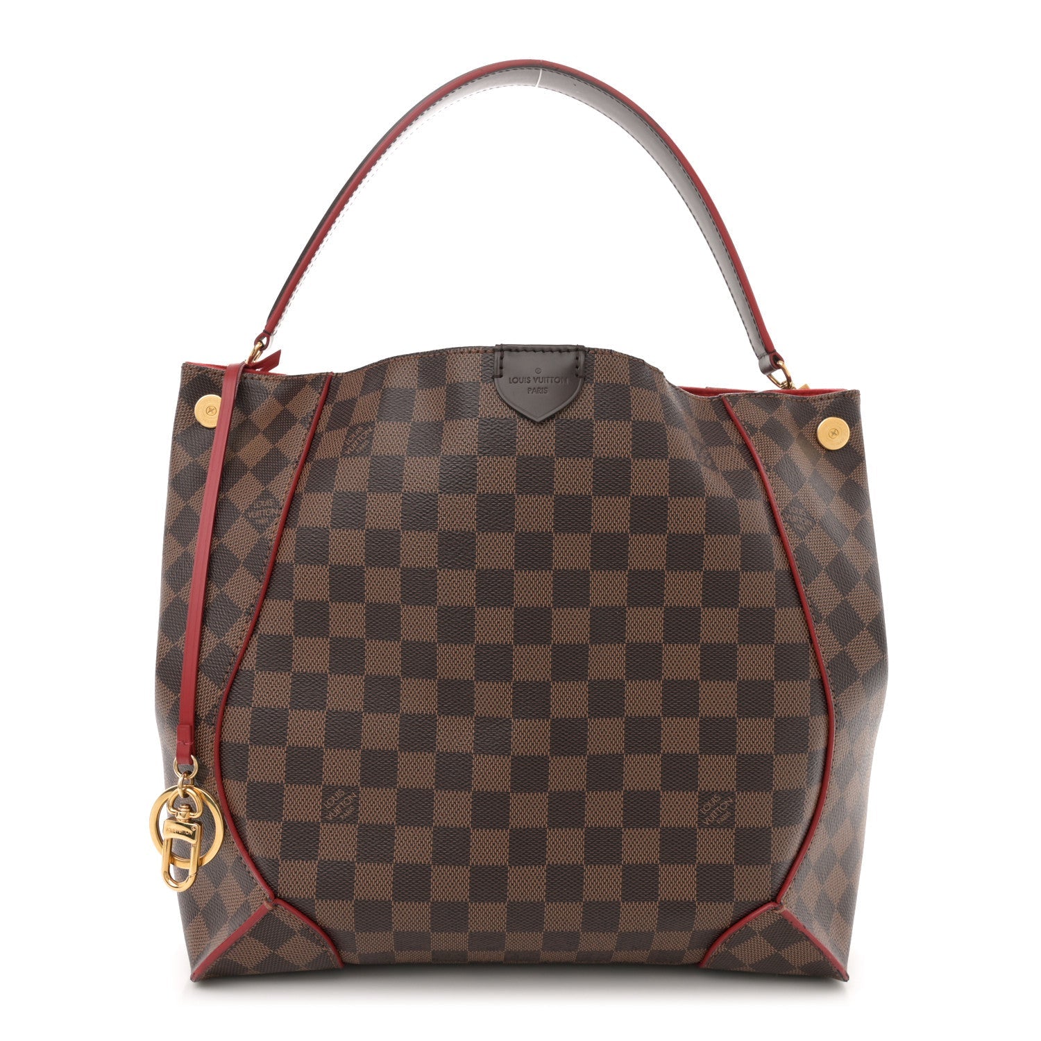 Damier Ebene Caissa Hobo Cherry