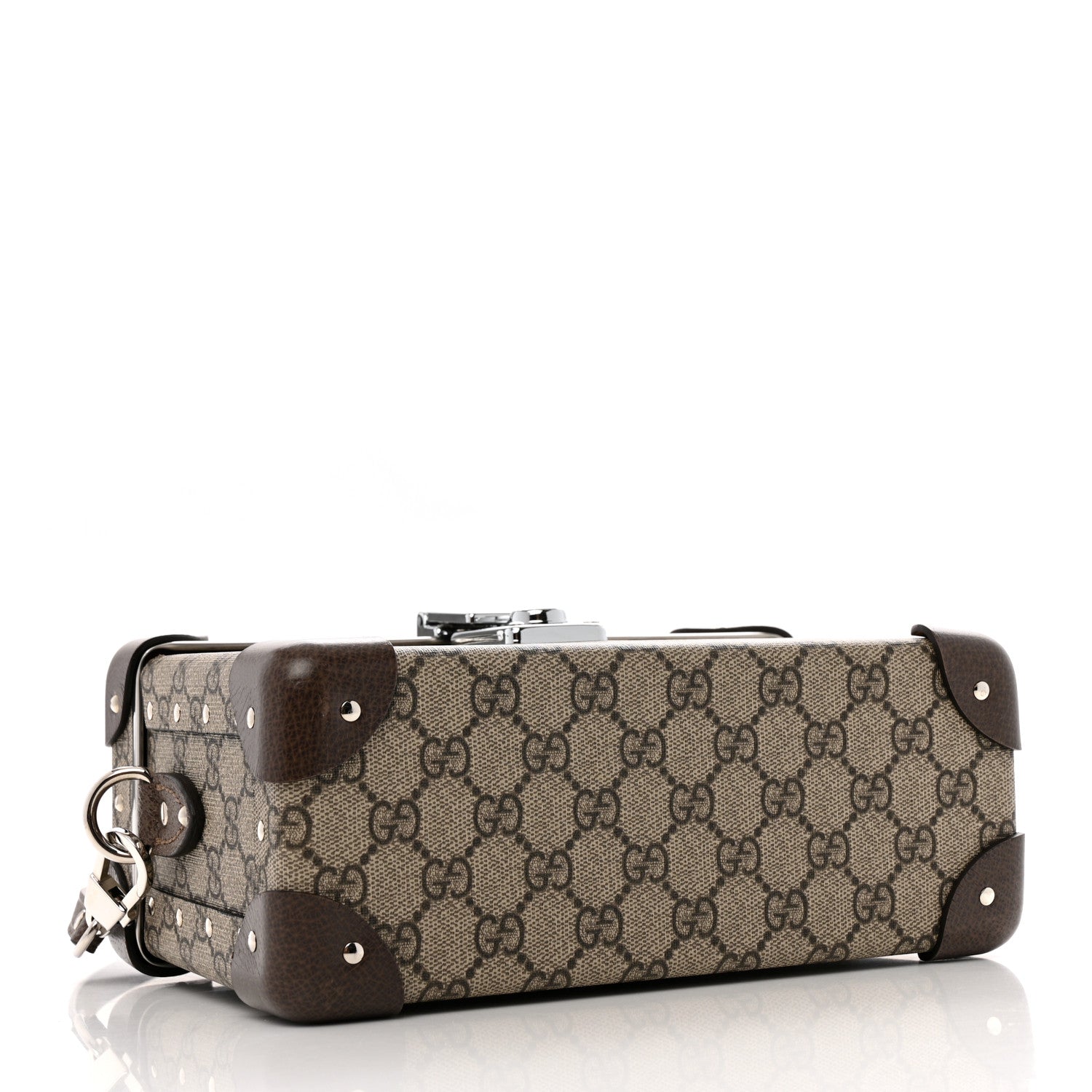 GG Supreme Monogram Globe-Trotter Beauty Case Brown