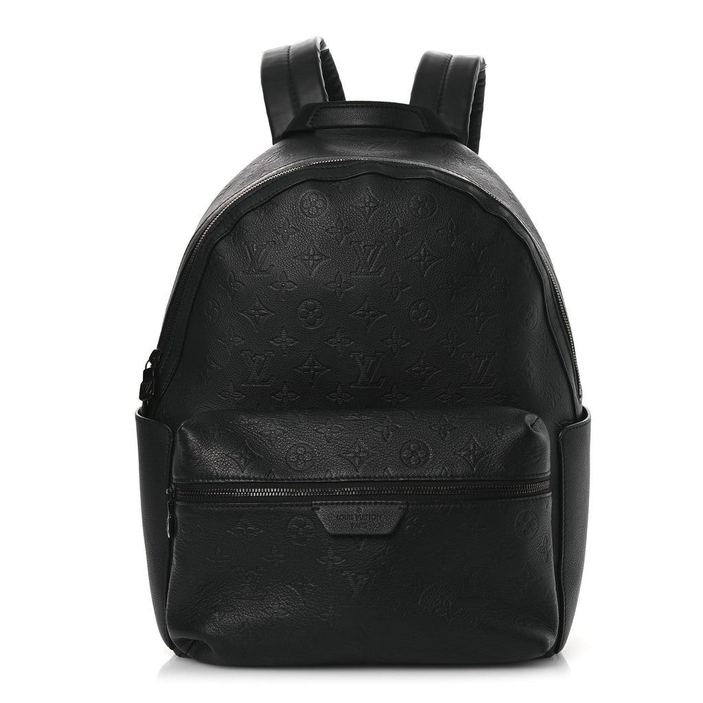Calfskin Monogram Shadow Discovery Backpack  Black