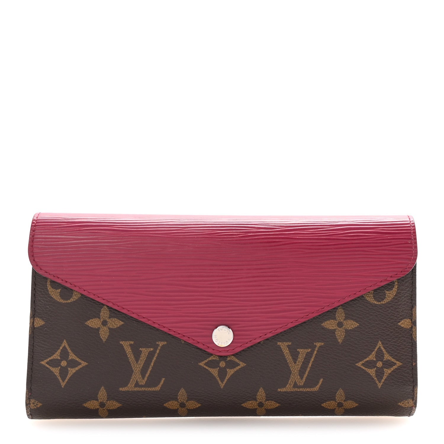 Monogram Epi Marie-Lou Long Wallet Fuchsia
