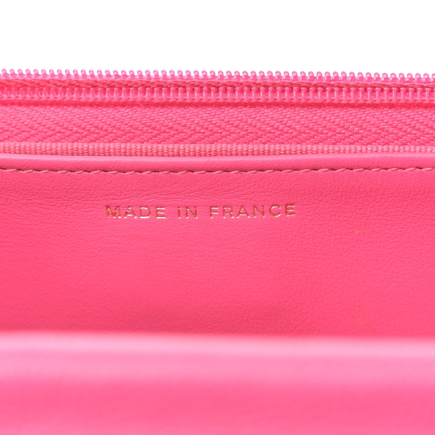Caviar Quilted Wallet on Chain WOC Rose