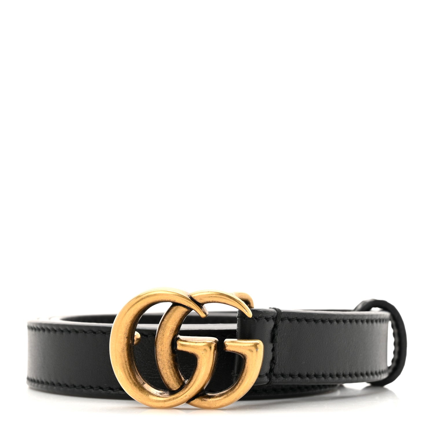 Calfskin Double G 20mm Belt 75 30 Black