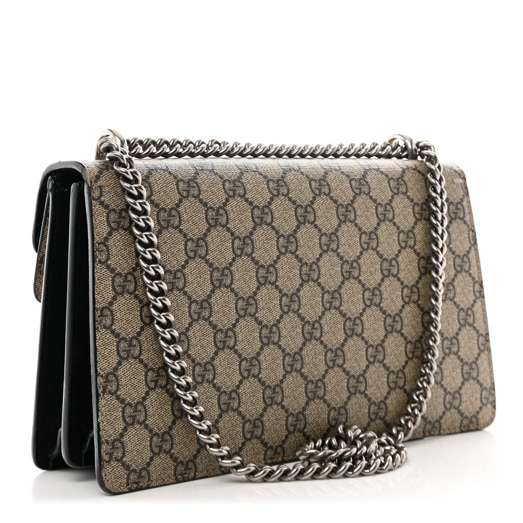 GG Supreme Monogram Small Dionysus Shoulder Bag Black