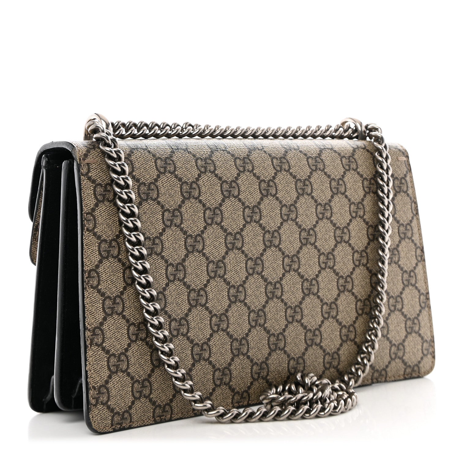 GG Supreme Monogram Small Dionysus Shoulder Bag Black