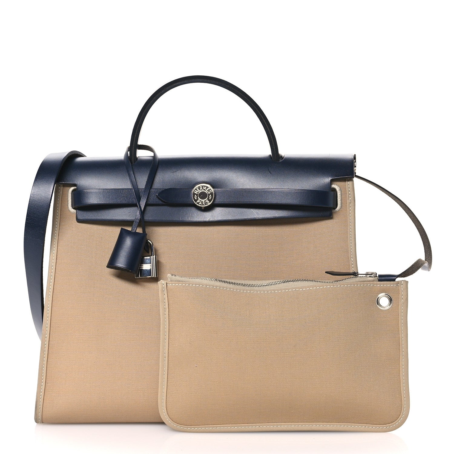 Vache Hunter Toile Herbag Zip 31 PM  Trench Bleu Indigo