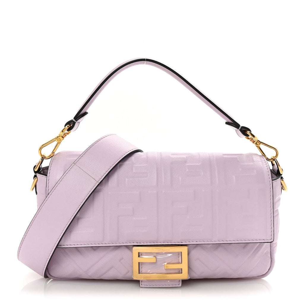 Nappa FF 1974 Embossed Baguette Anemone