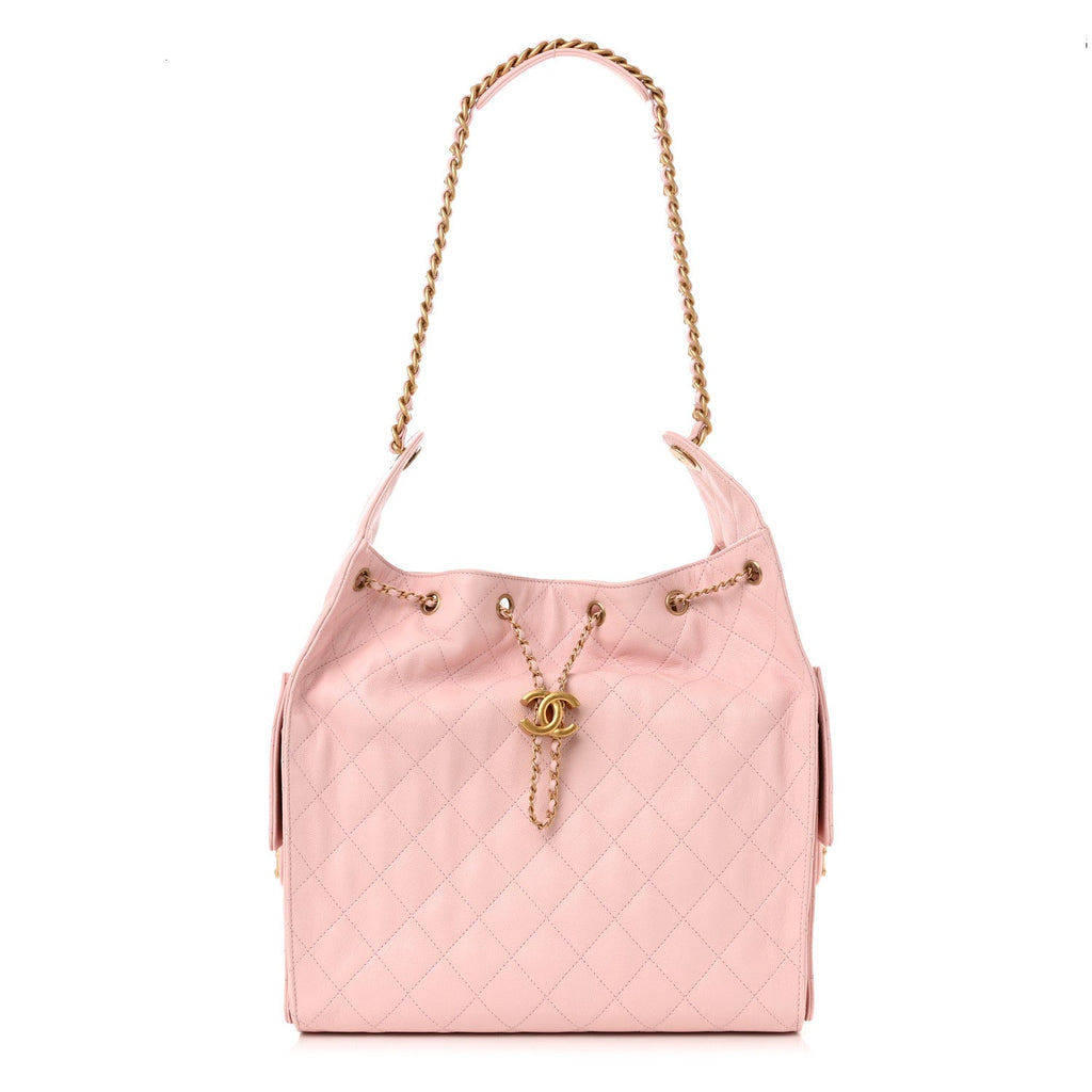 Caviar Quilted Medium Chanel 25 Handbag Pink