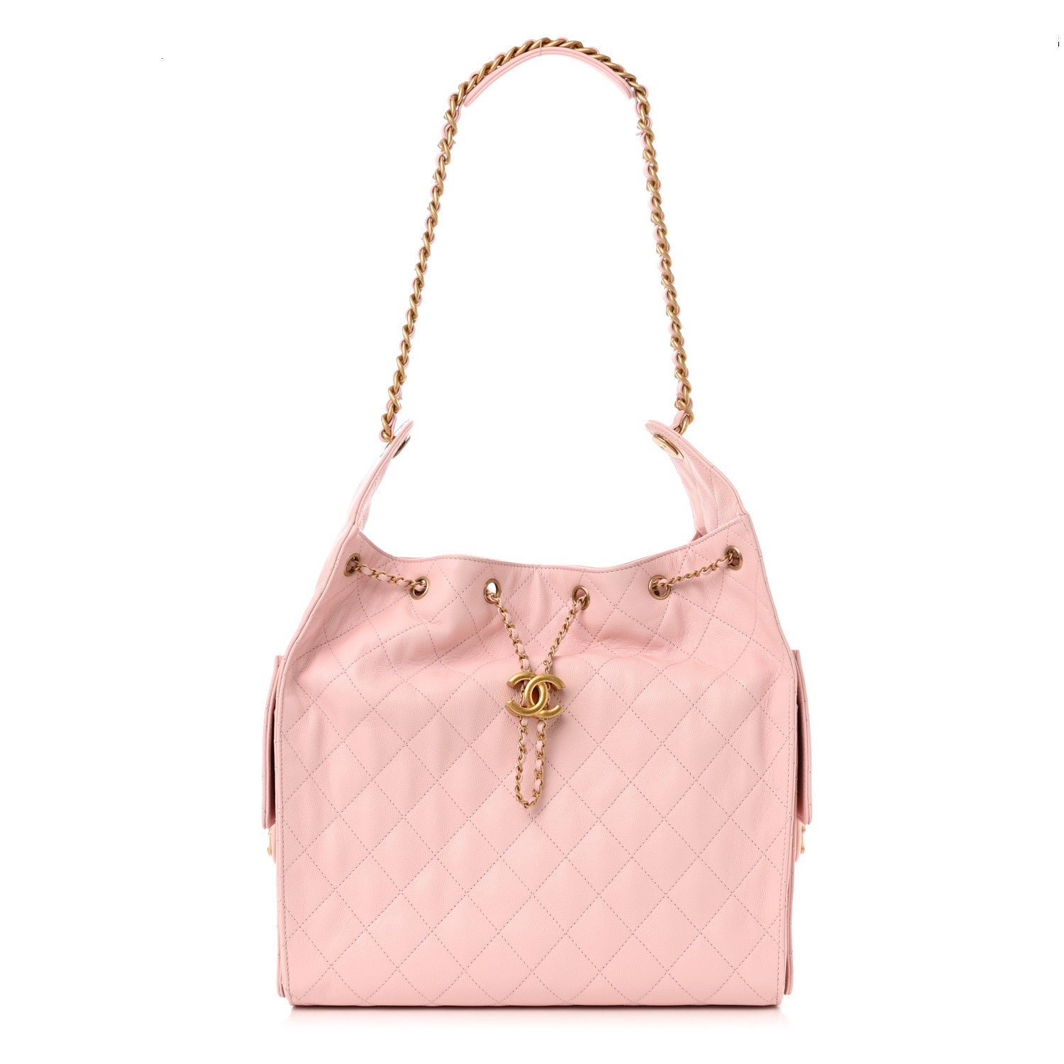 Caviar Quilted Medium Chanel 25 Handbag Pink