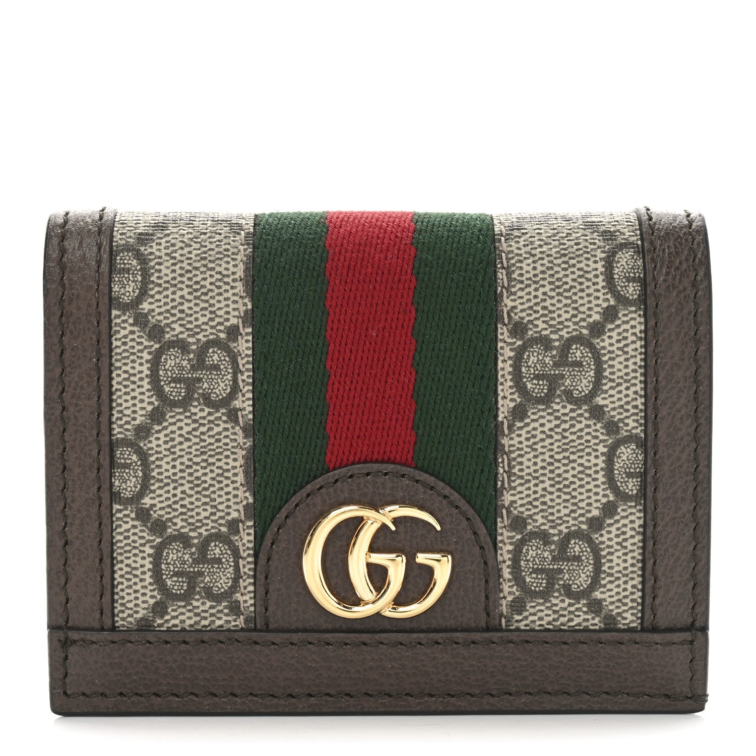 GG Supreme Monogram Web Ophidia  Case Beige New Acero
