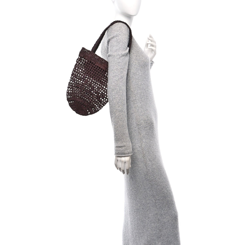 Raffia Small Summer Banana Tote Kohl Brown