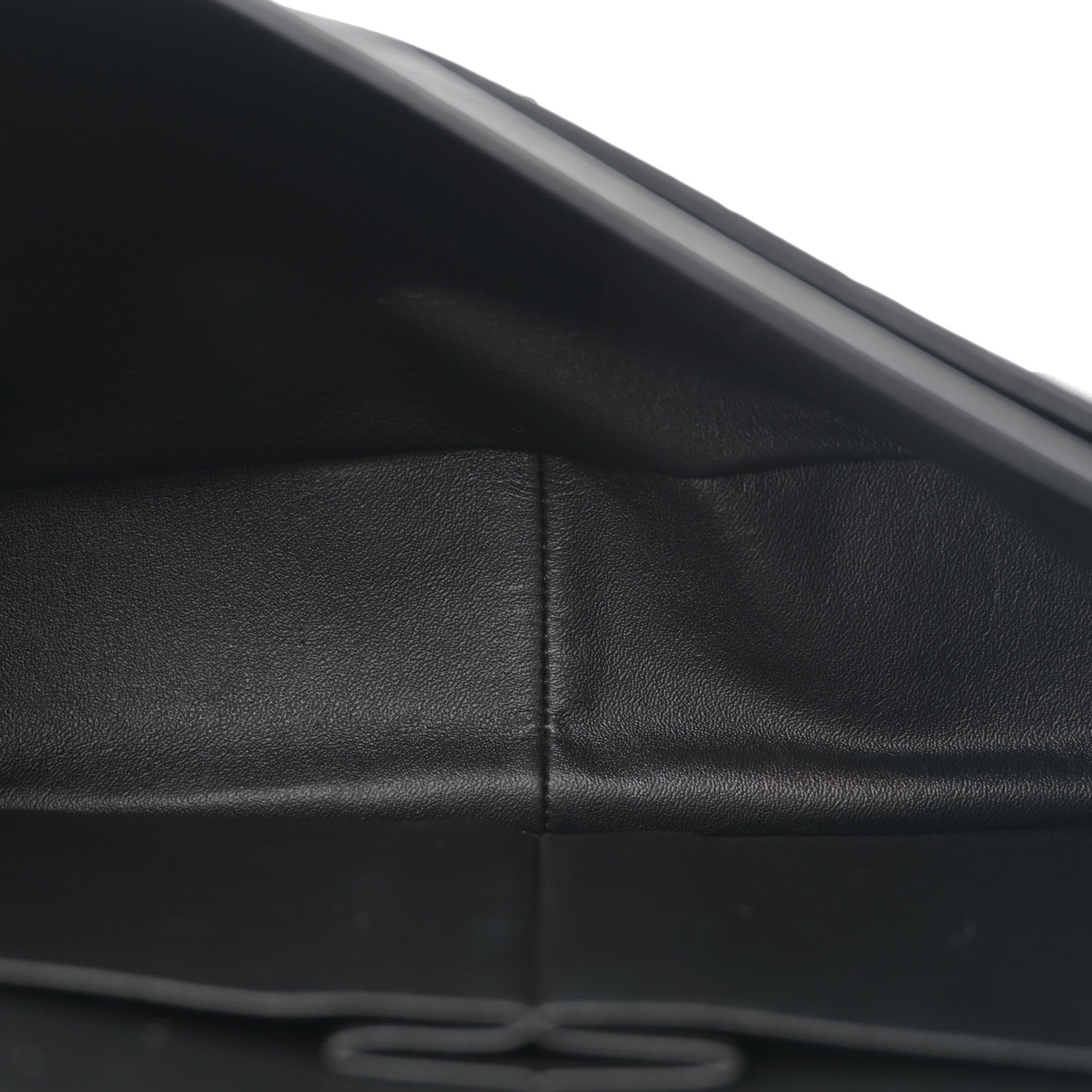 Lambskin Chevron Quilted Jumbo Double Flap So Black