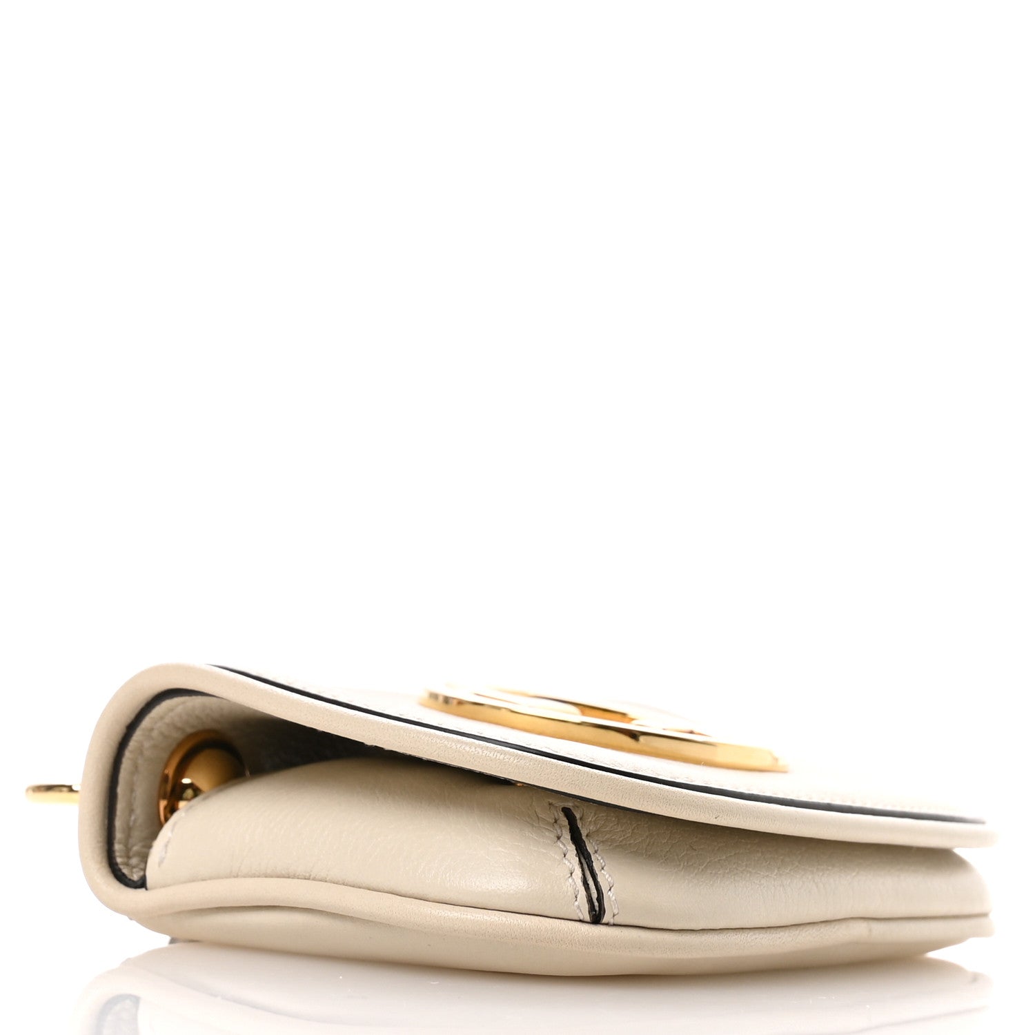 Roxy Calfskin Blondie  Case Wallet with Strap Mystic White