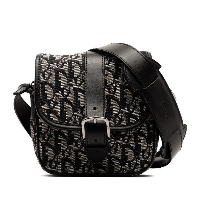 Dior Trotter Canvas Leather Shoulder Bag