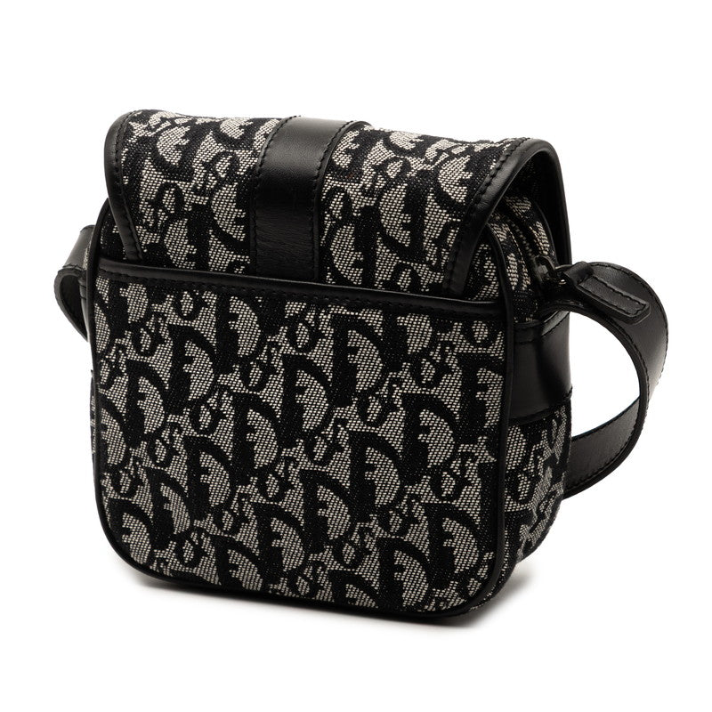 Dior Trotter Canvas Leather Shoulder Bag