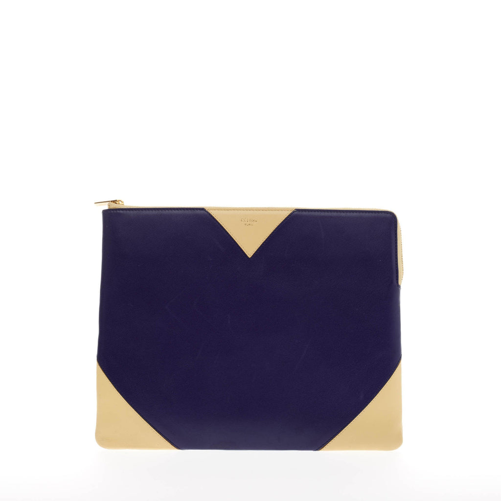 Coeur Clutch Bi-Color Leather