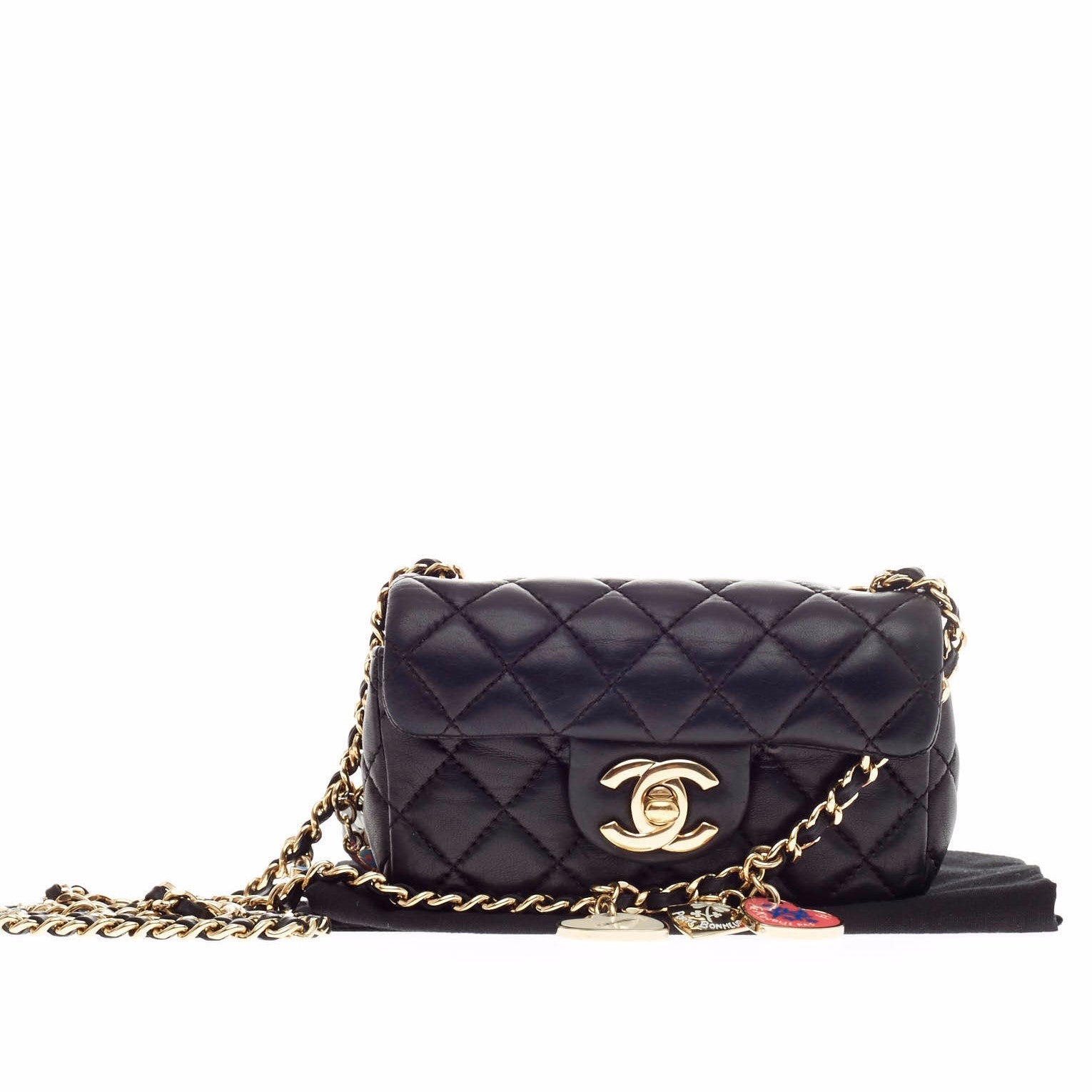 Valentine Hearts Flap Bag Quilted Lambskin Extra Mini