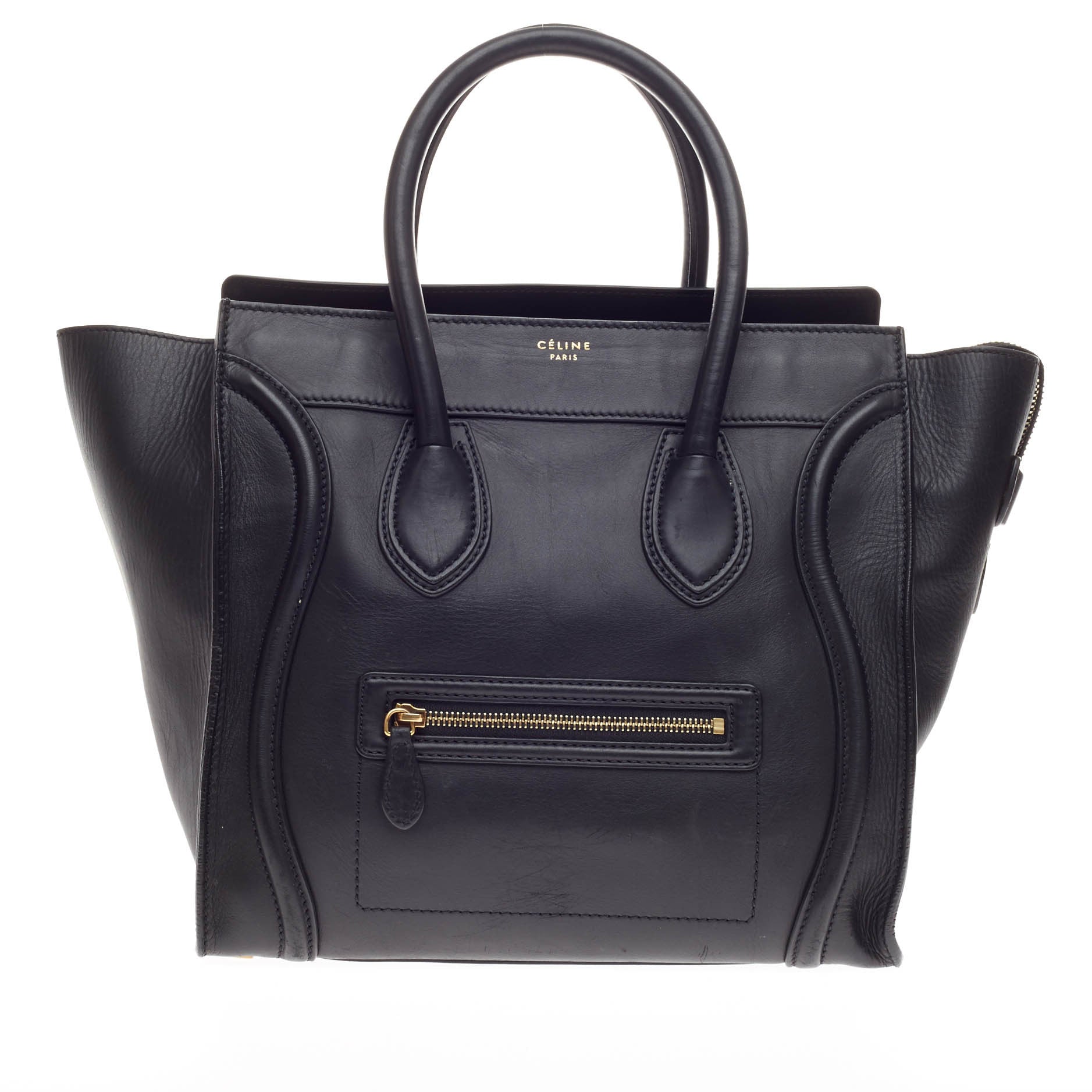 Luggage Handbag Smooth Leather Mini