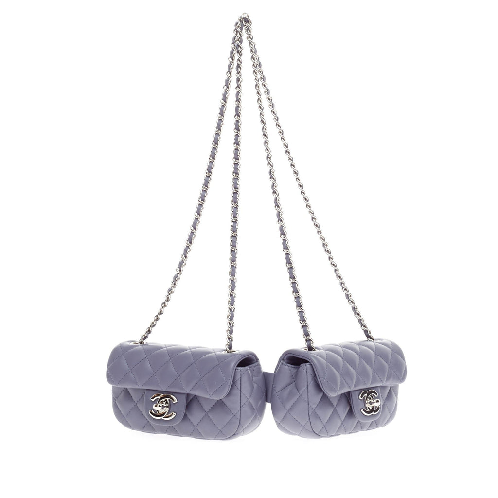 Twin Classic Flap Bag Quilted Lambskin Mini
