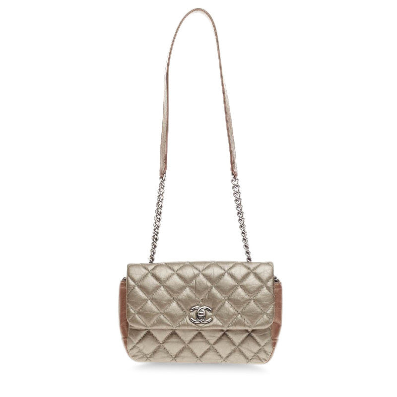 Lady Pearly Flap Bag Quilted Calfskin Mini