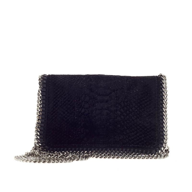 Falabella Crossbody Bag Faux Snakeskin Mini