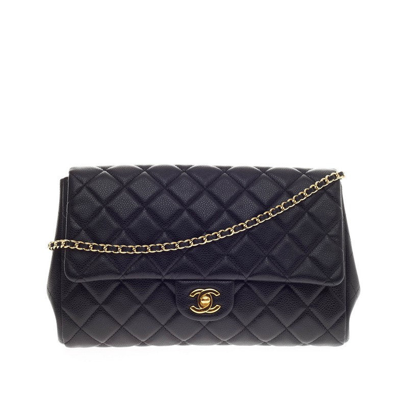 Clutch on Chain Iridescent Caviar