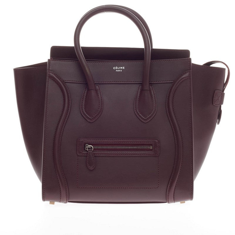 Luggage Handbag Smooth Leather Mini