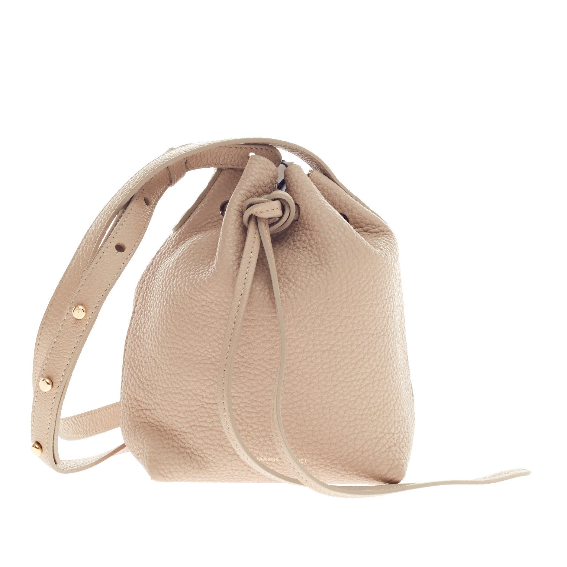 Bucket Bag Tumbled Leather Mini