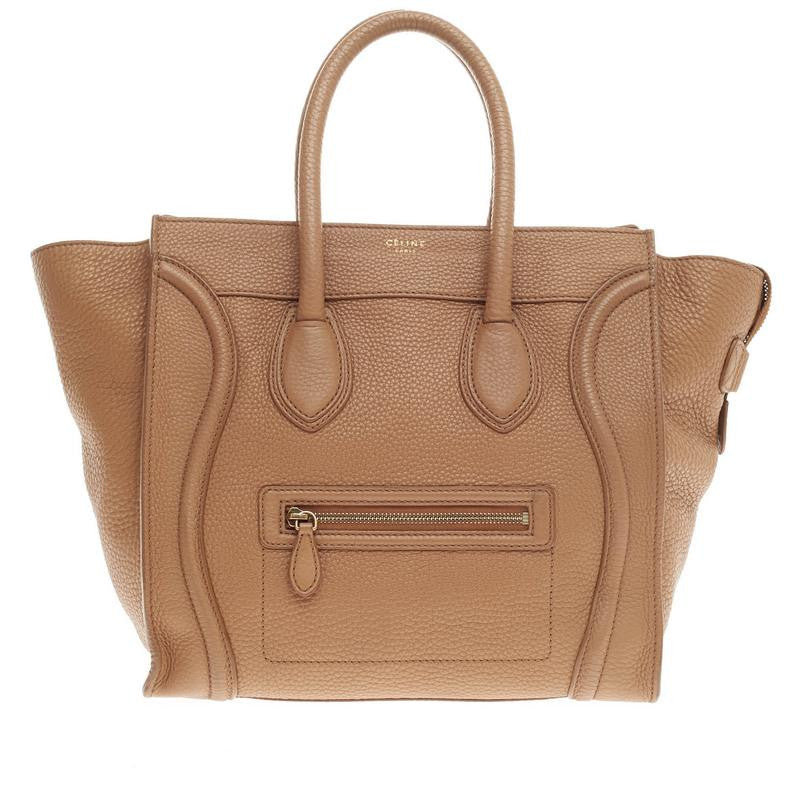 Luggage Handbag Grainy Leather Mini