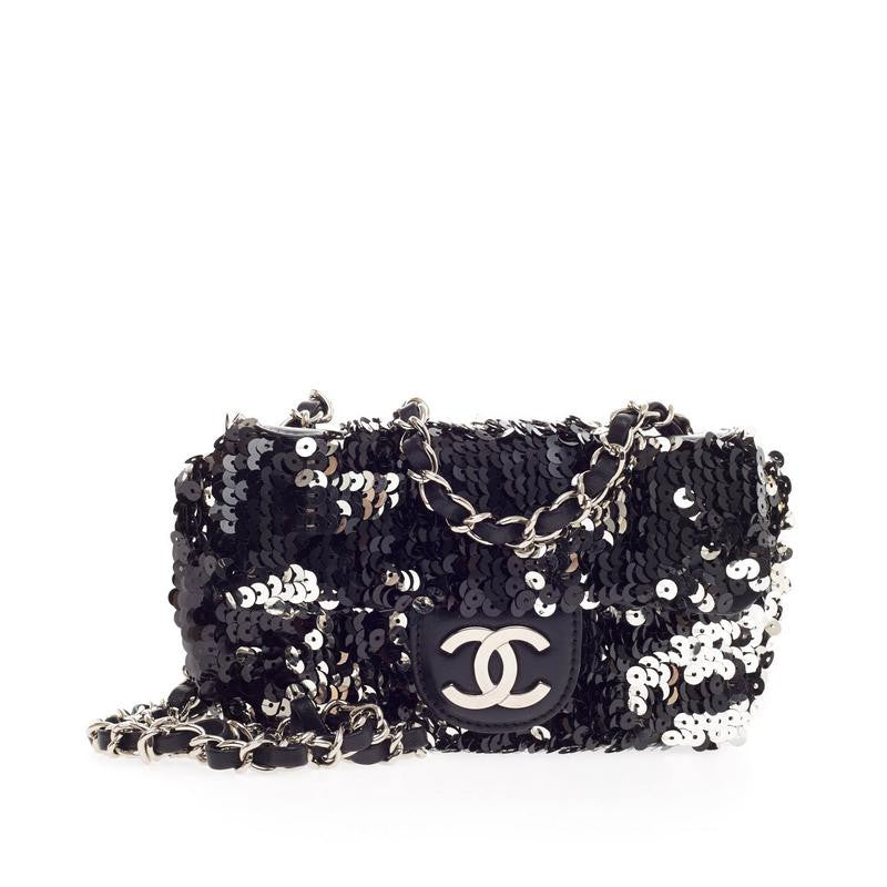 Flap Bag Sequin Mini