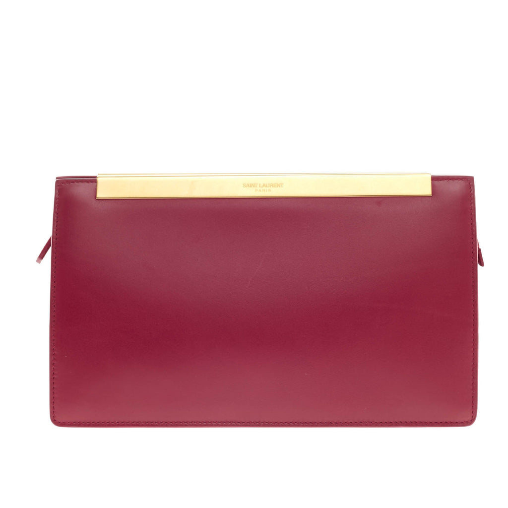 Lutetia Zipper Clutch Leather