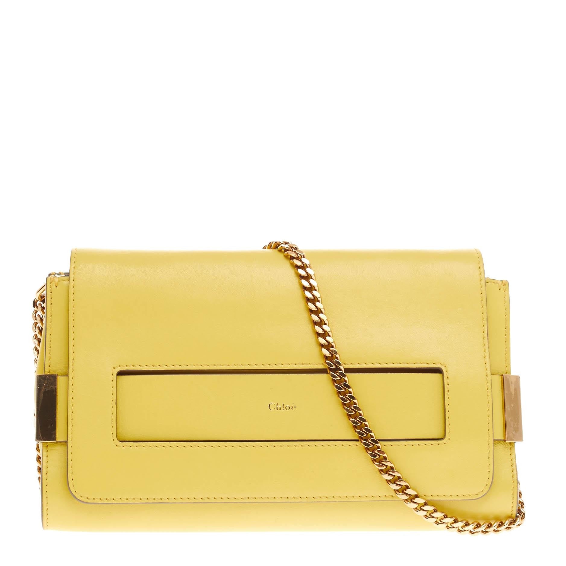 Elle Chain Clutch Leather Medium