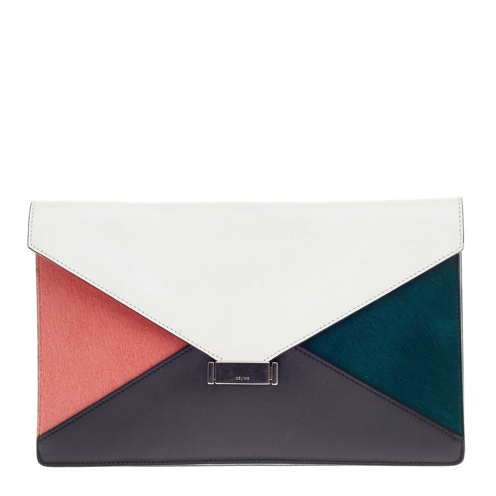 Diamond Clutch Pony Hair and Leather Medium