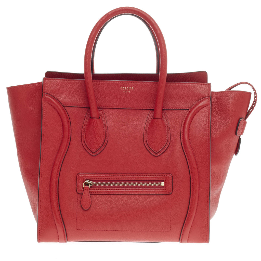Luggage Handbag Grainy Leather Mini
