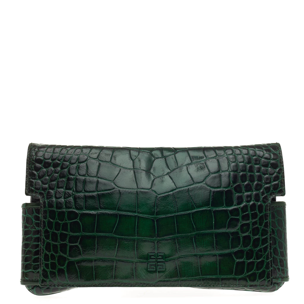 Melancholia Clutch Embossed Crocodile