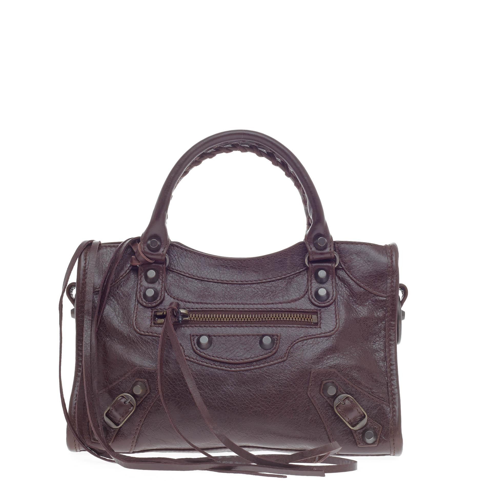 City Classic Studs Handbag Leather Mini