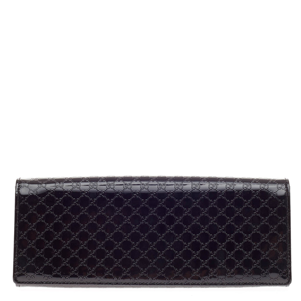 Broadway Clutch Patent Microguccissima Leather Medium