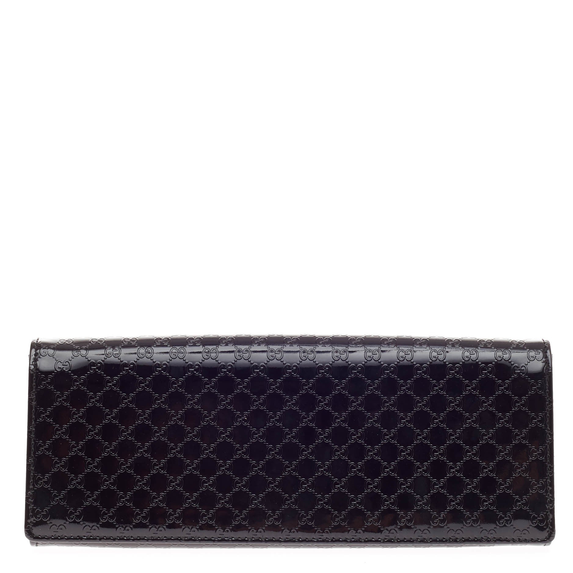 Broadway Clutch Patent Microguccissima Leather Medium