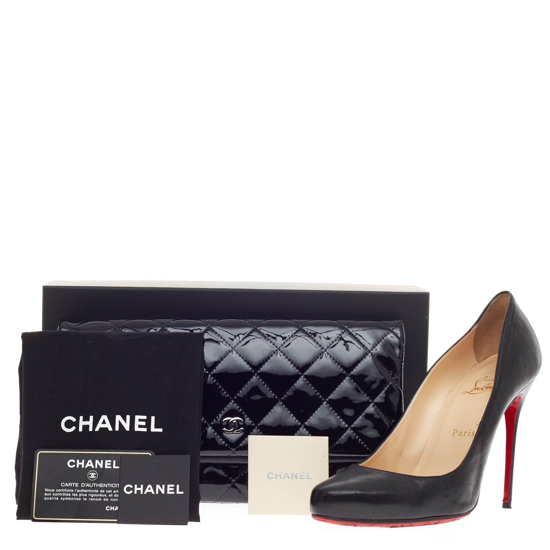 Beauty CC Clutch Quilted Patent