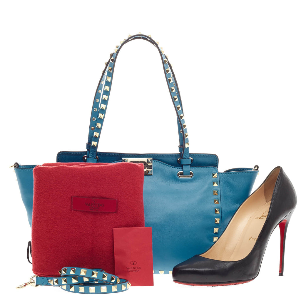 Rockstud Tote Soft Leather Mini