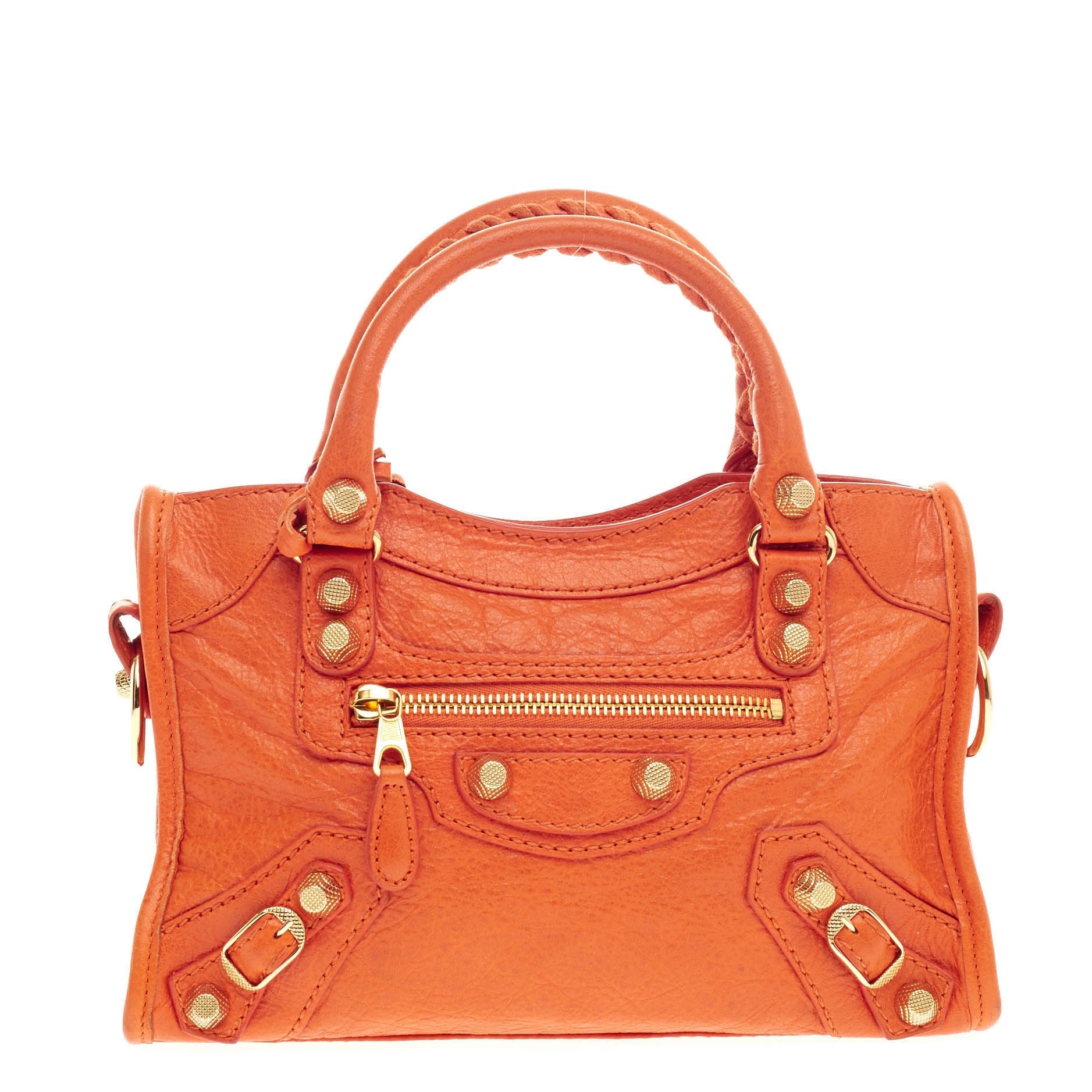 City Giant Studs Handbag Leather Mini