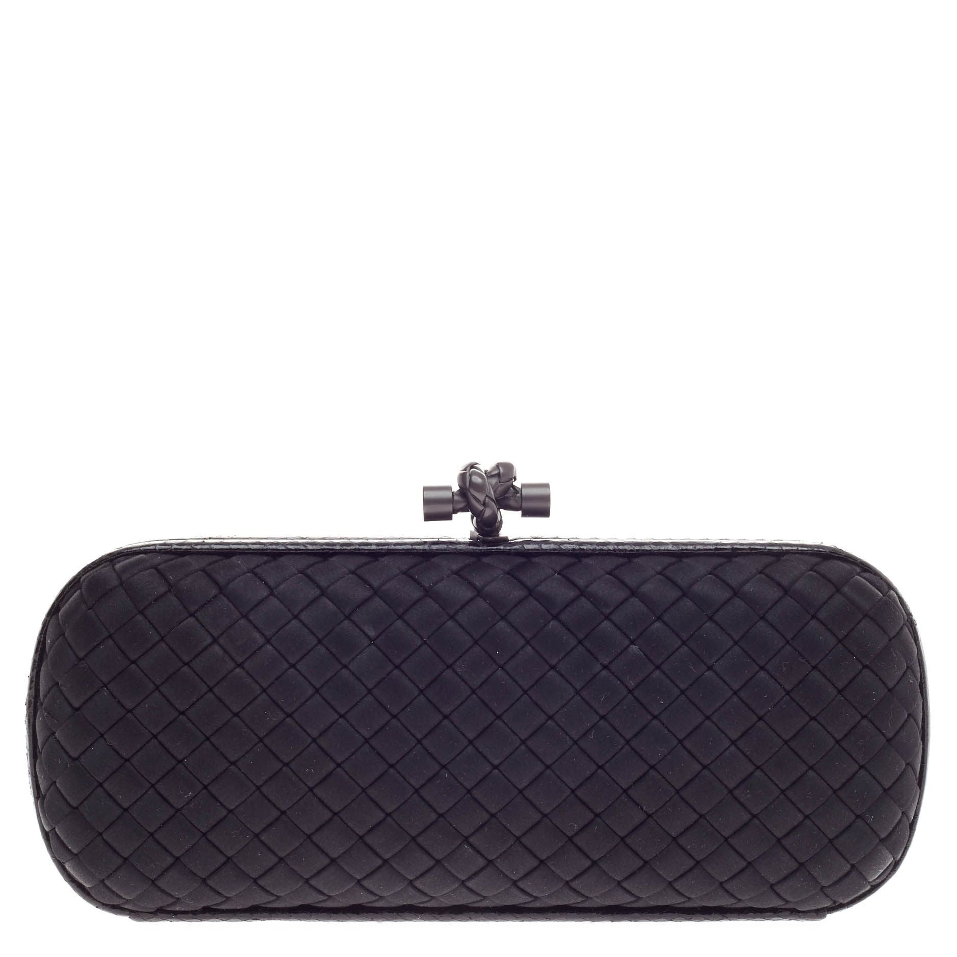 Box Knot Clutch Satin Long