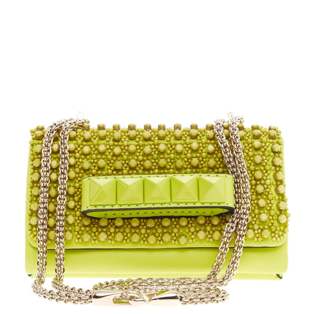 Va Va Voom Clutch Beaded Leather Small