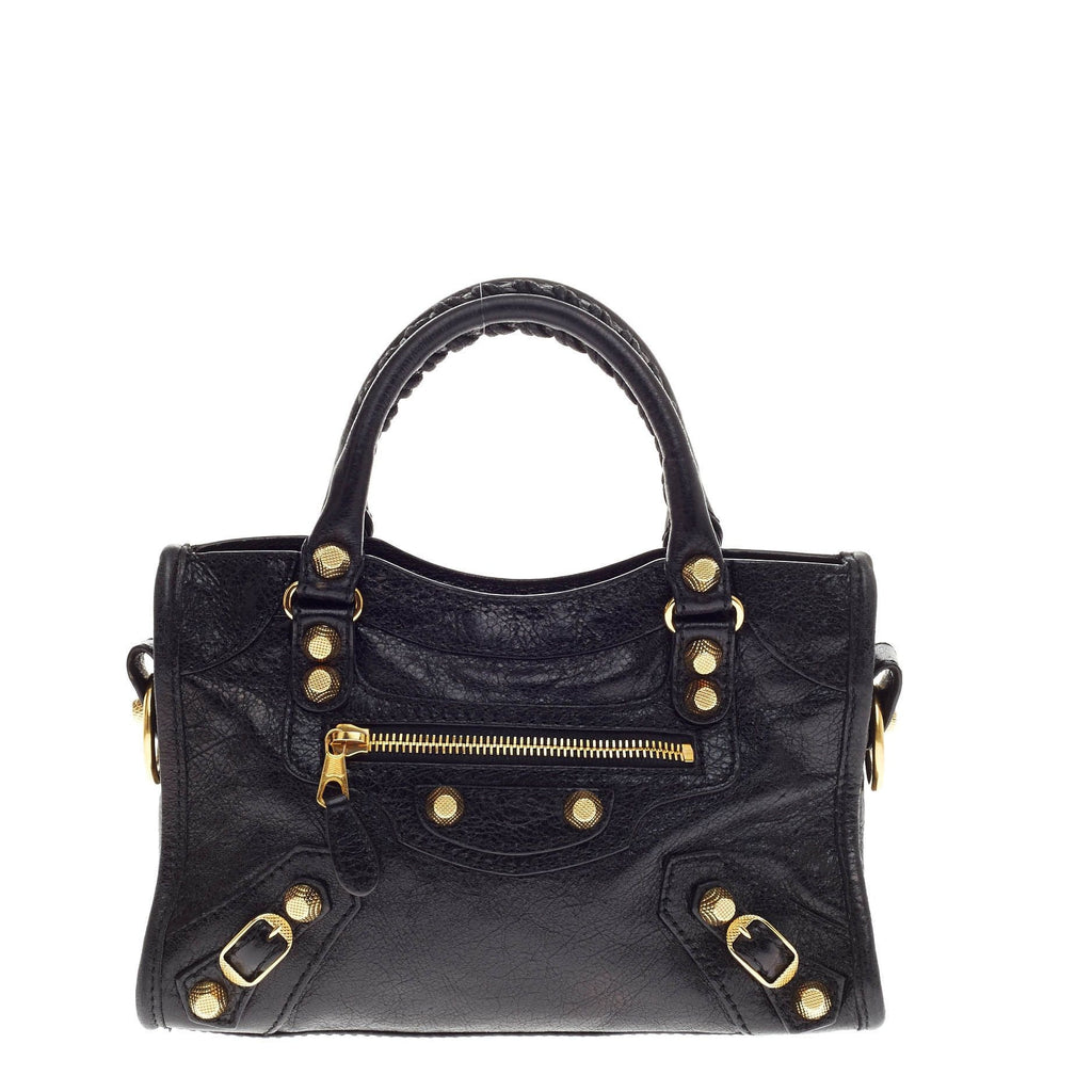 City Giant Studs Handbag Leather Mini