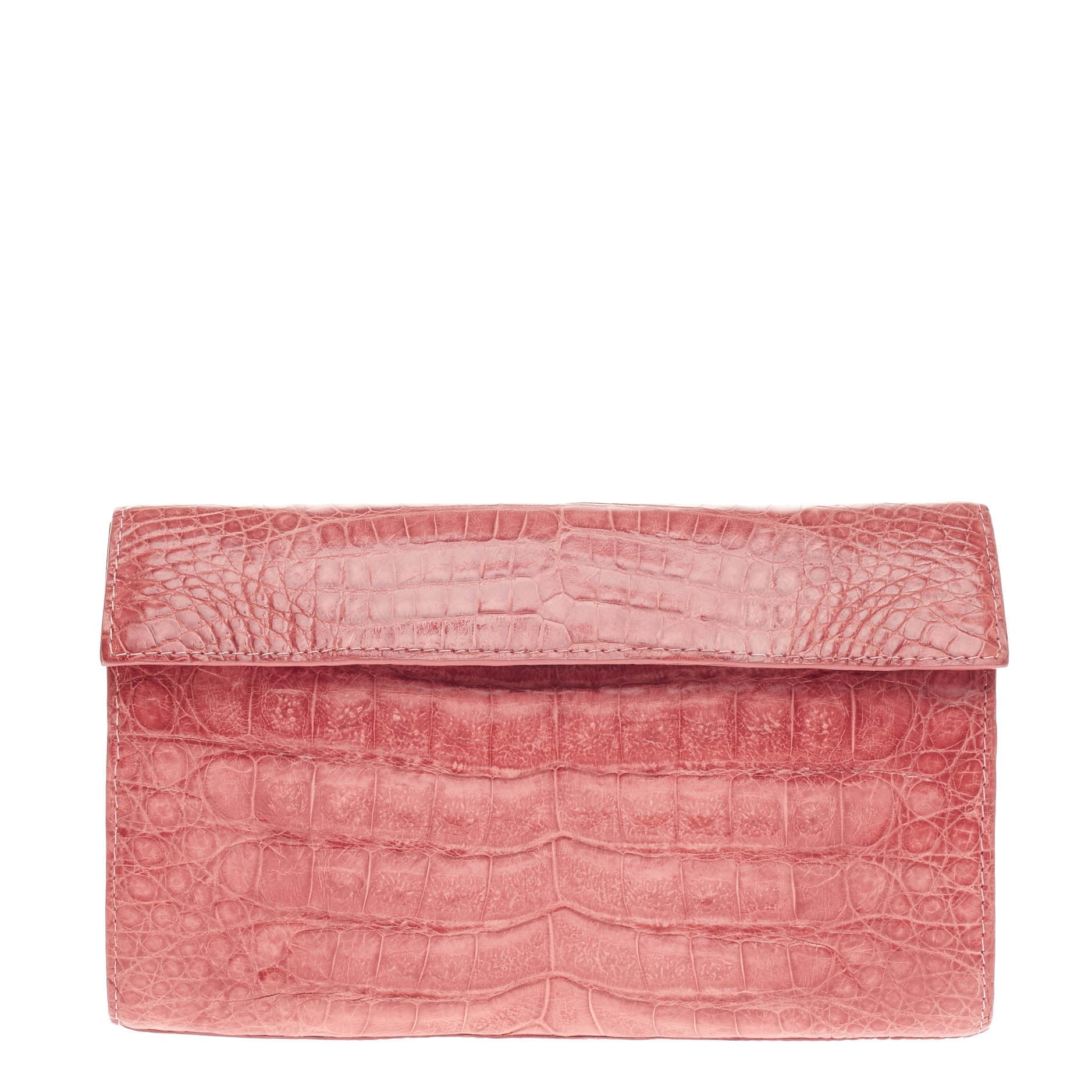 Flap Clutch Crocodile Small