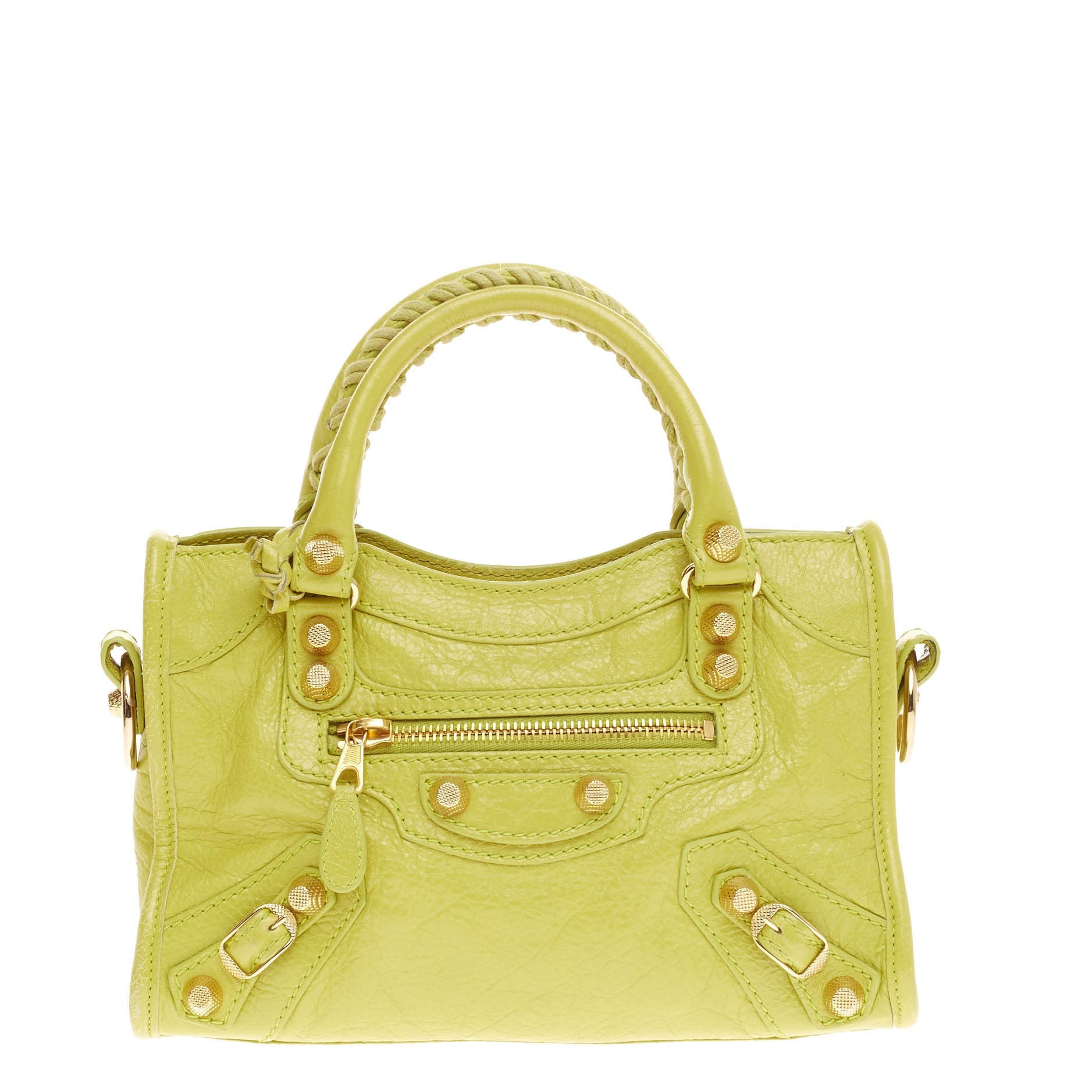 City Giant Studs Handbag Leather Mini