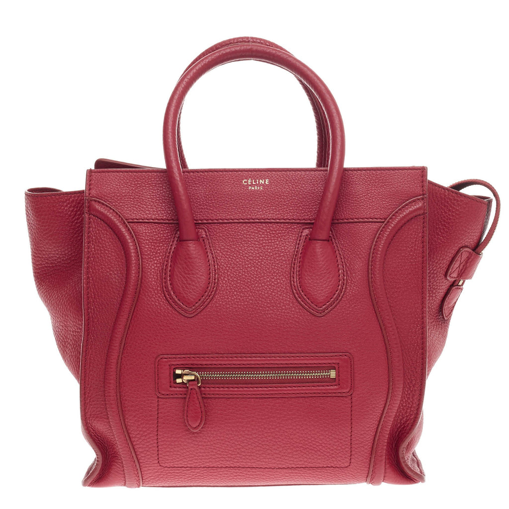 Luggage Handbag Grainy Leather Mini
